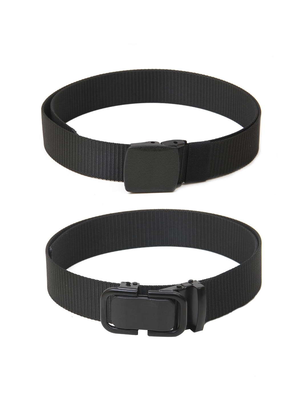 

Calvadoss Boys Set Of 2 Textured Polyester Canvas Belts, Black