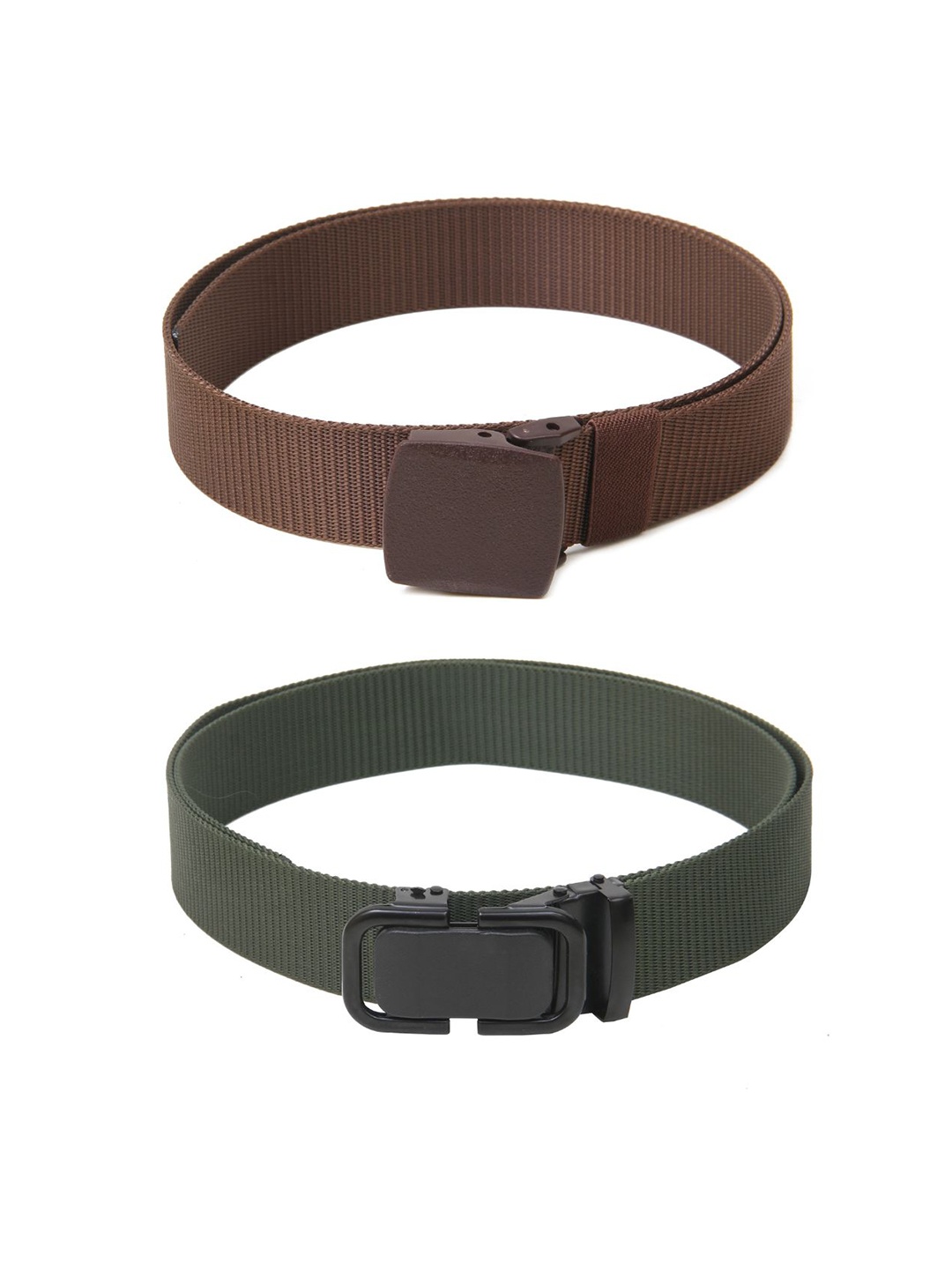

Calvadoss Boys Set Of 2 Textured Polyester Canvas Belts, Brown
