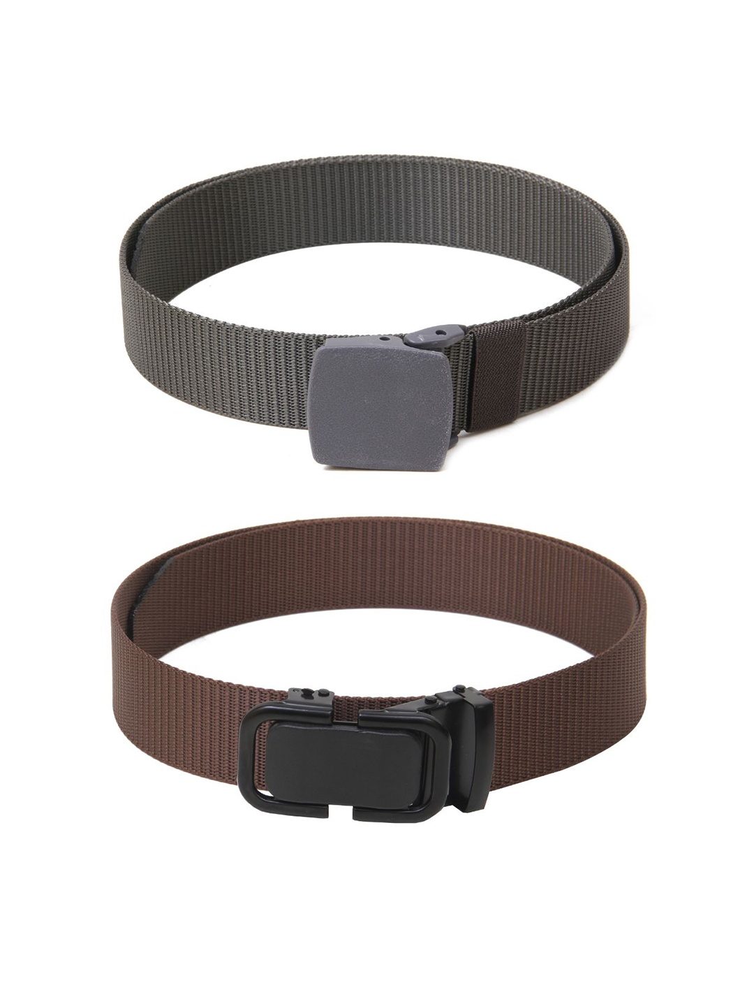 

Calvadoss Boys Set Of 2 Textured Polyester Canvas Belts, Grey