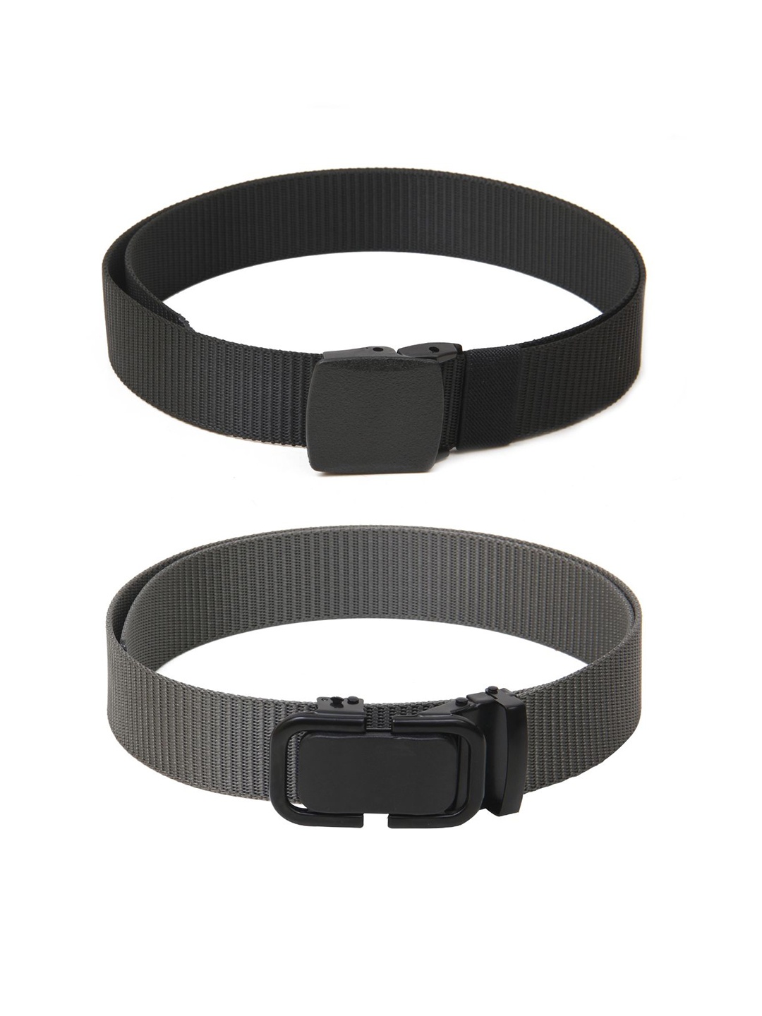 

Calvadoss Boys Set Of 2 Textured Polyester Canvas Belts, Black