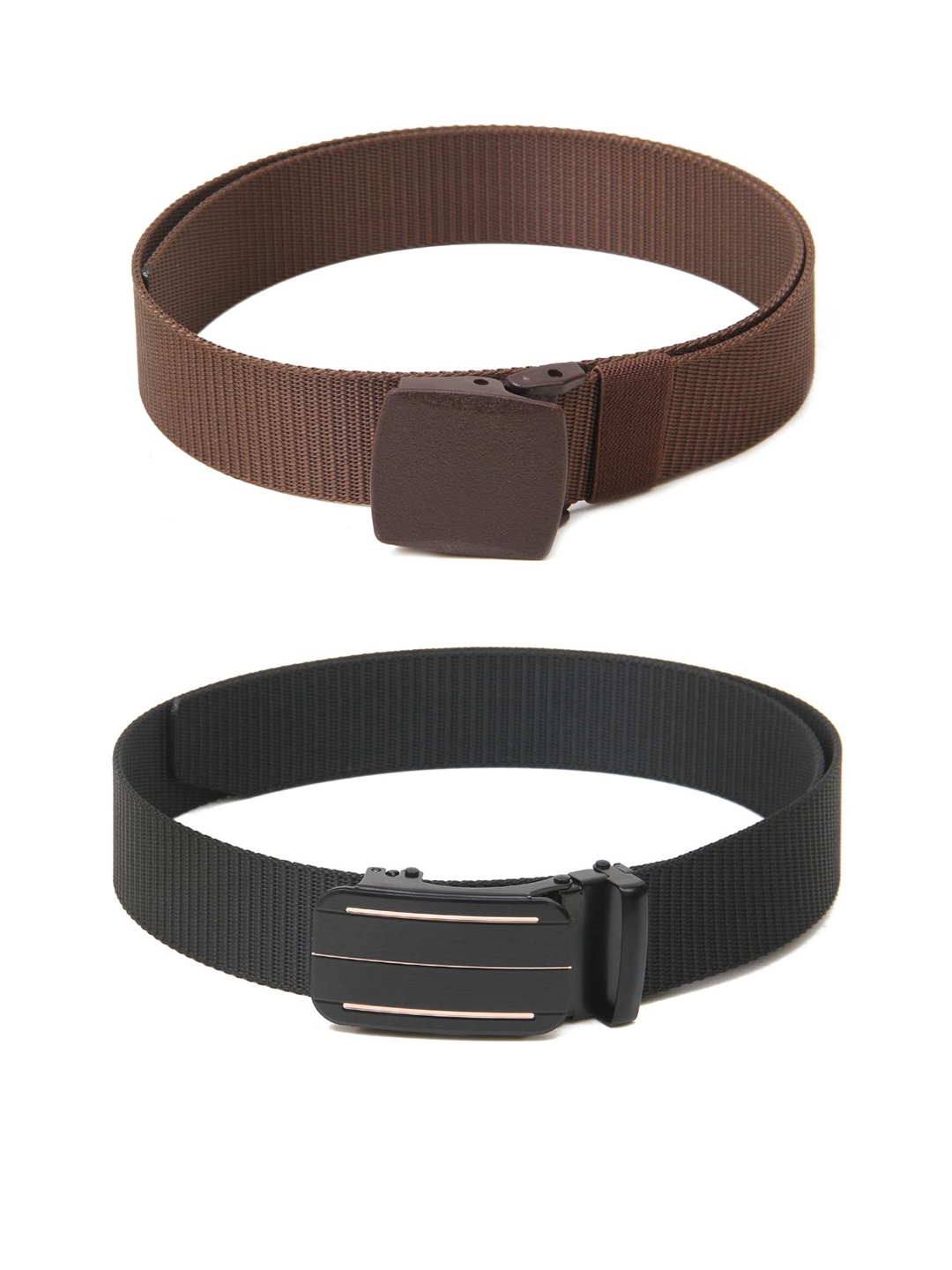 

Calvadoss Boys Set Of 2 Textured Belt, Brown
