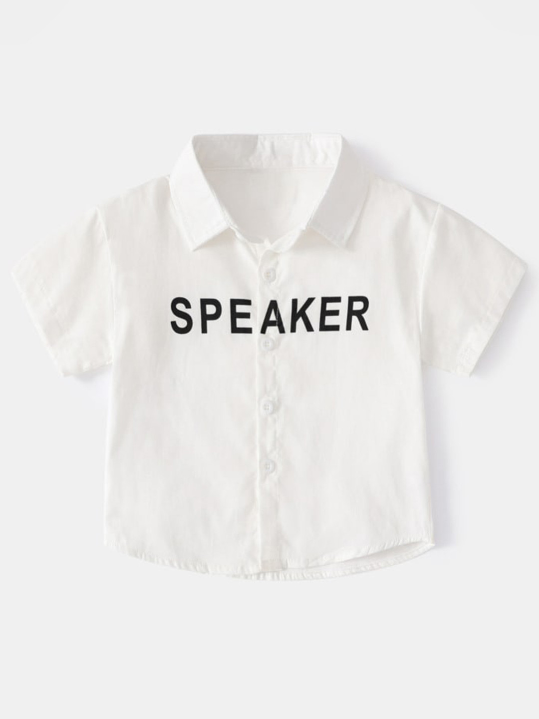 

StyleCast Boys White Typography Printed Cotton Casual Shirt