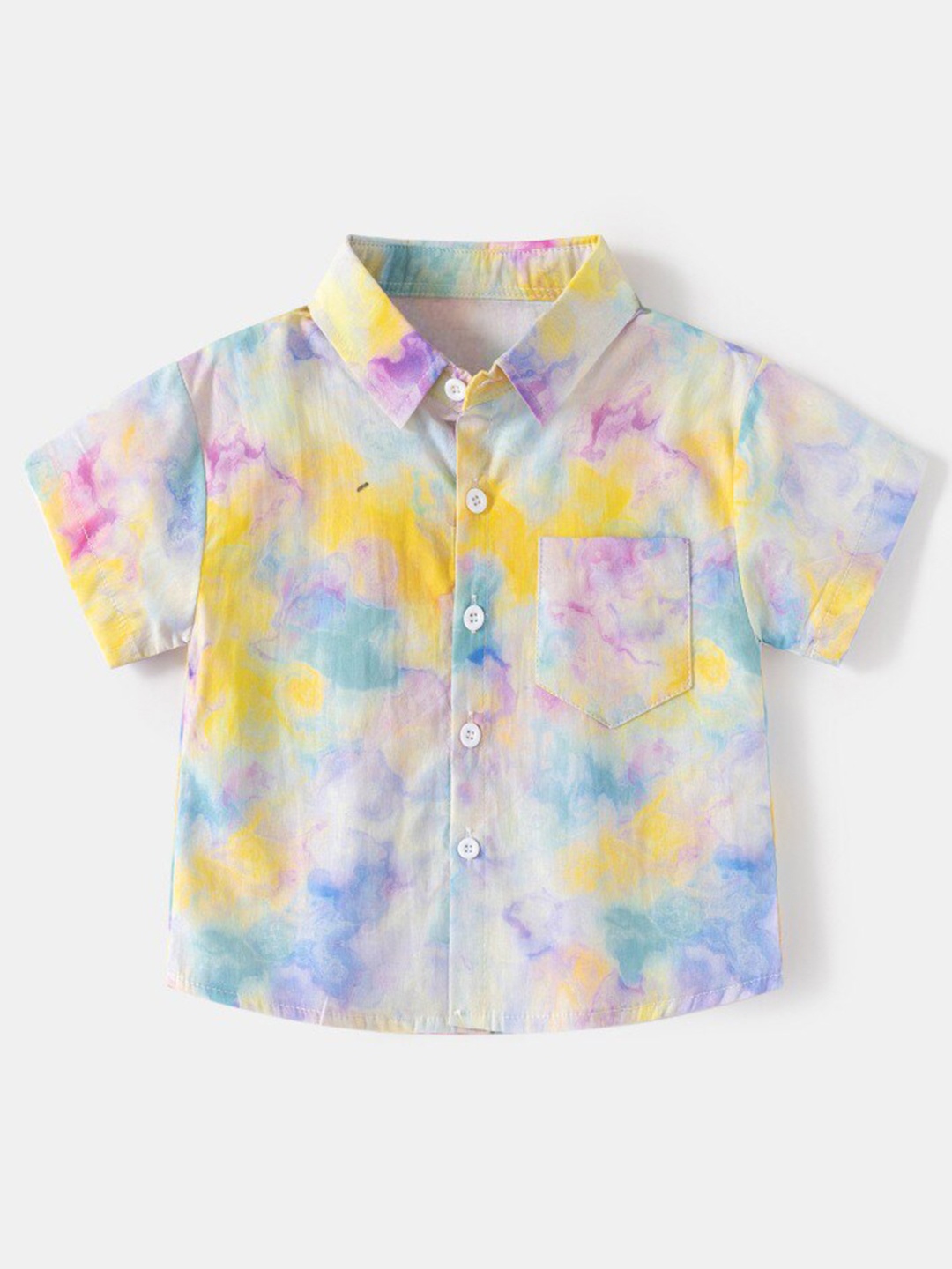 

StyleCast Boys Blue Abstract Printed Spread Collar Cotton Casual Shirt