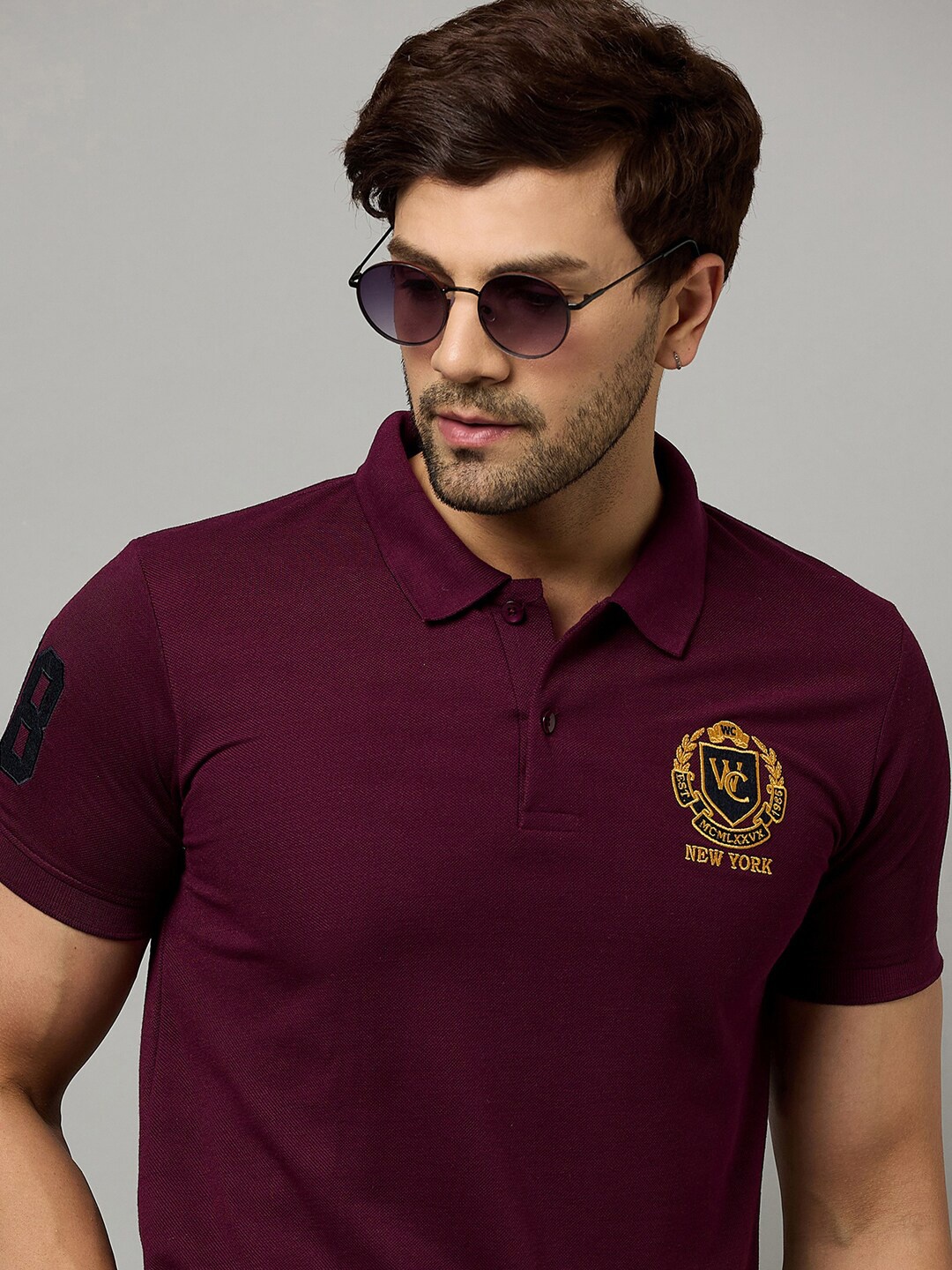 

Zigo Polo Collar Regular Fit T-shirt, Maroon