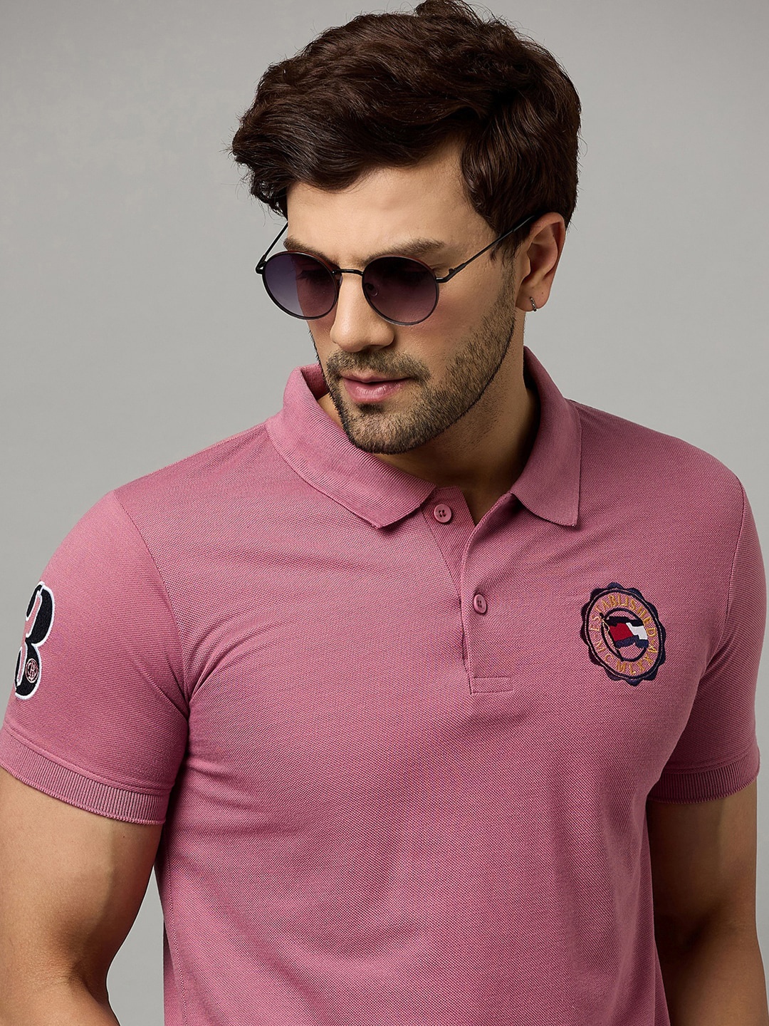 

Zigo Polo Collar Regular Fit T-shirt, Peach