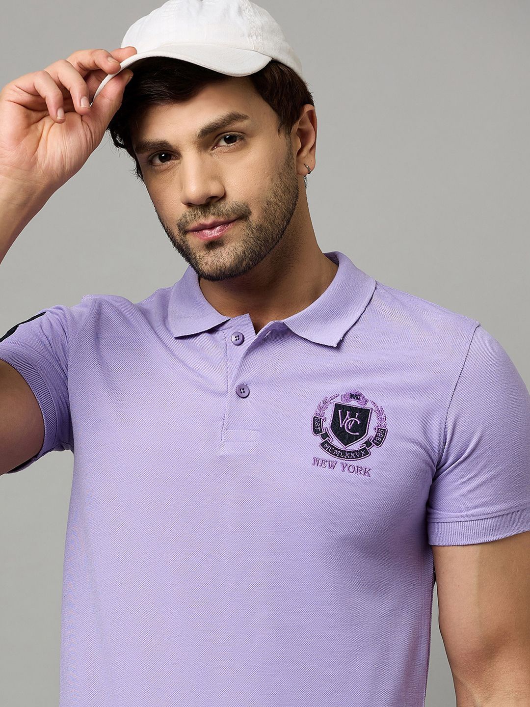 

Zigo Polo Collar Regular Fit T-shirt, Lavender