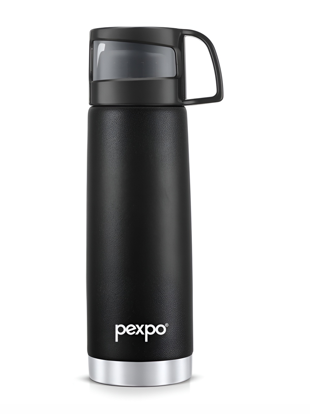 

Pexpo FERERRO ISI Certified Thermosteel 350ml Hot & Cold Black Insulated Bottle