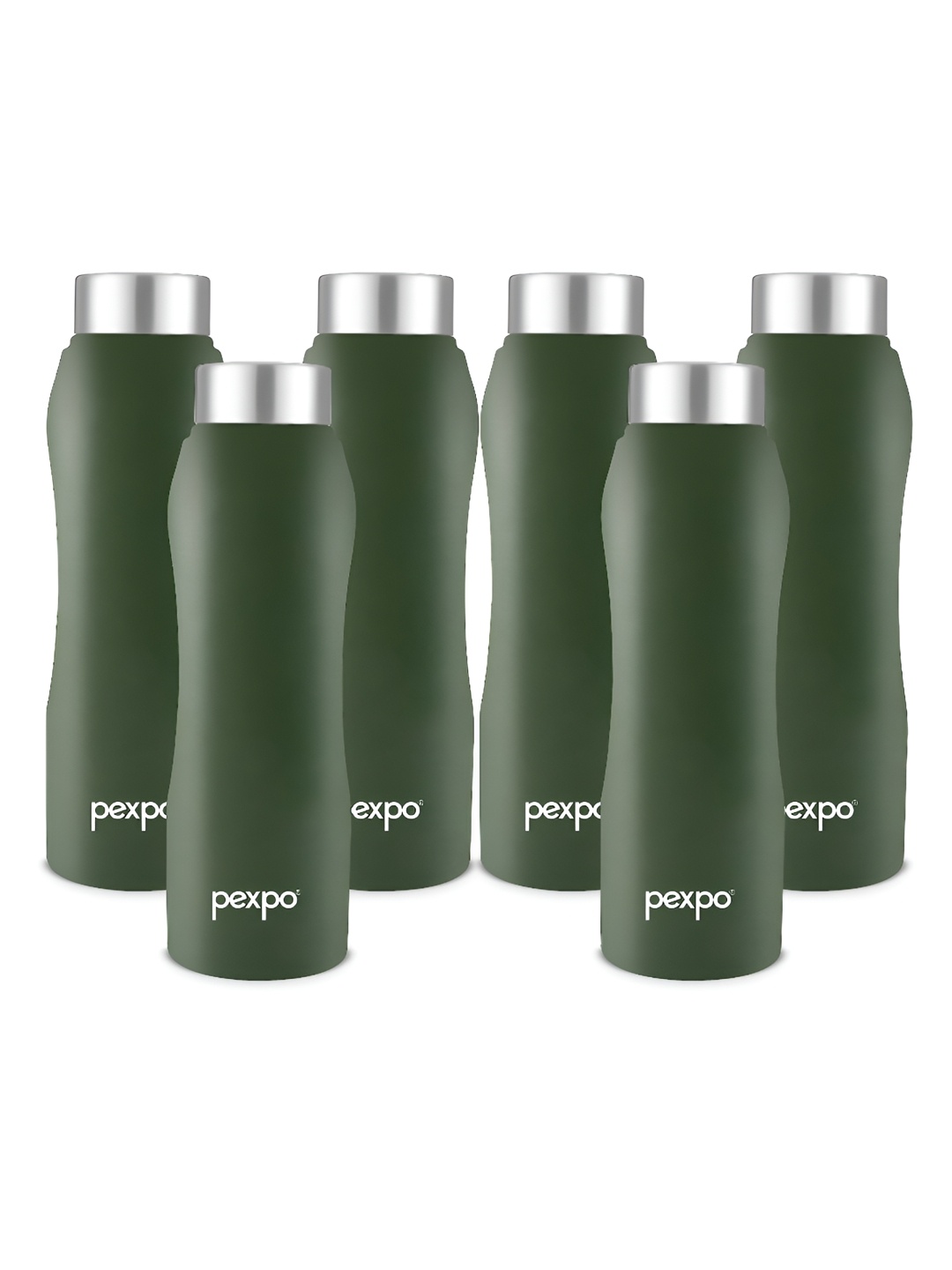 

Pexpo BISTRO 6pc Fridge Water Bottle 1L Single wall Green Stainless Steel
