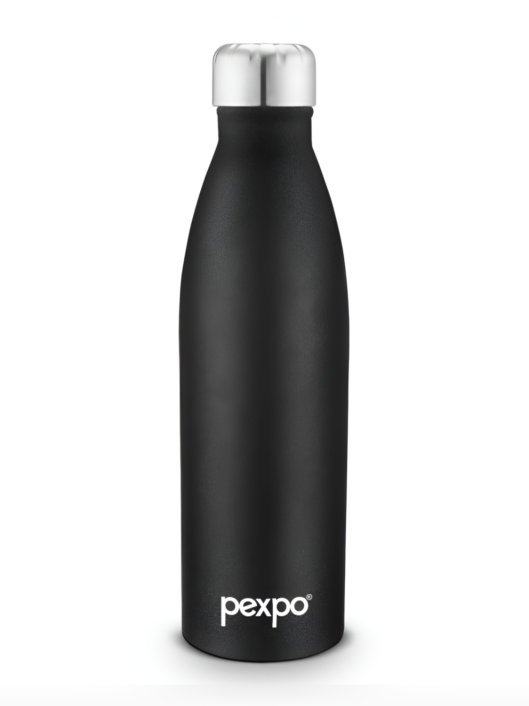 

Pexpo GENRO Refrigerator Stainless Steel 1L Single wall Black Water Bottle