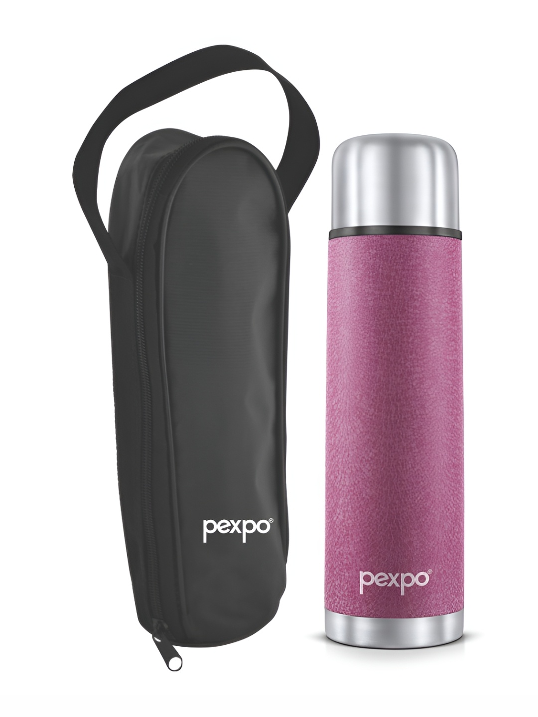 

Pexpo Flippro Double wall Thermosteel 1L Hot & Cold Pink Insulated Bottle