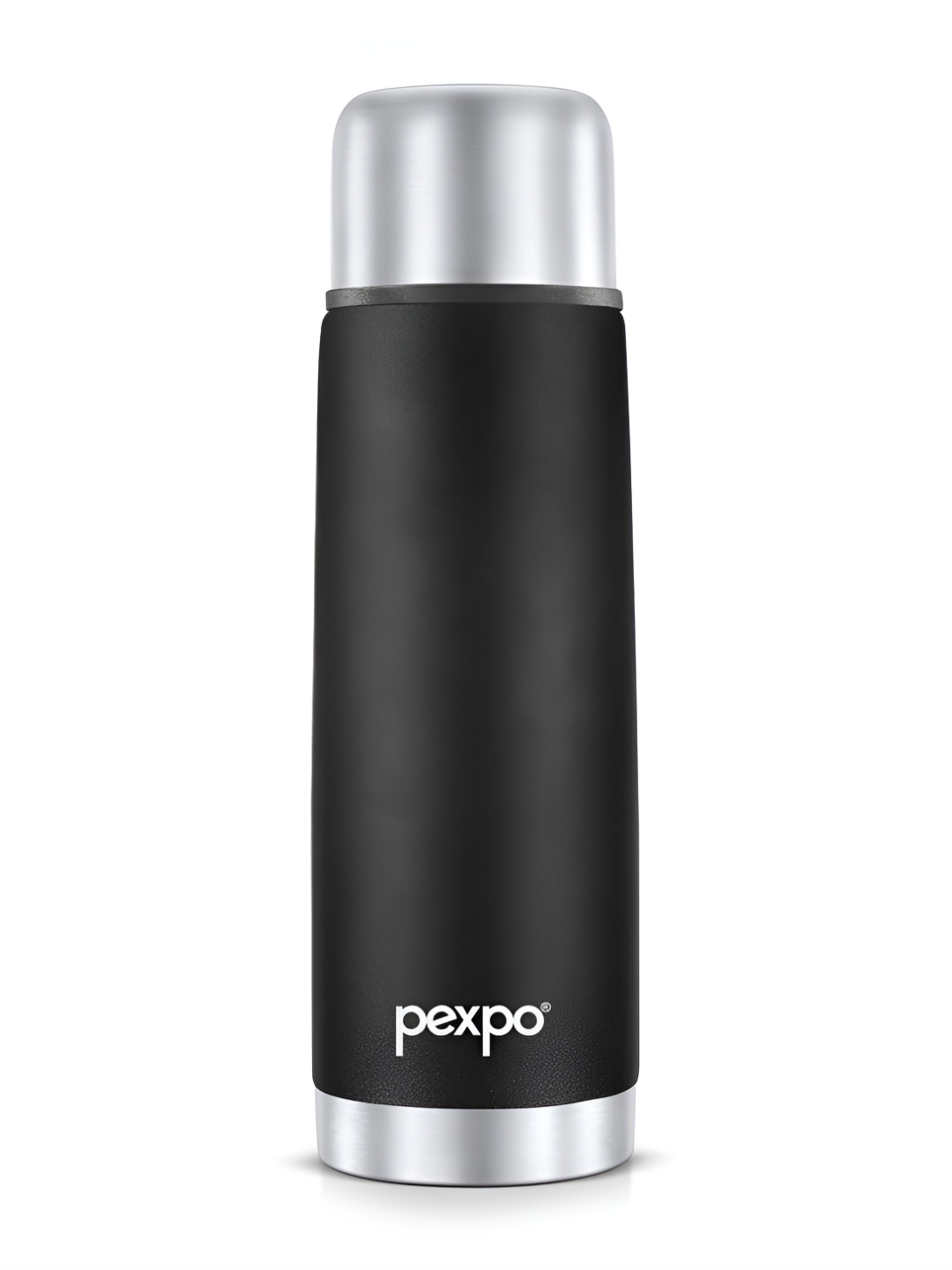 

Pexpo FLEXO Double wall Thermosteel 350ml Hot & Cold Black Insulated Bottle