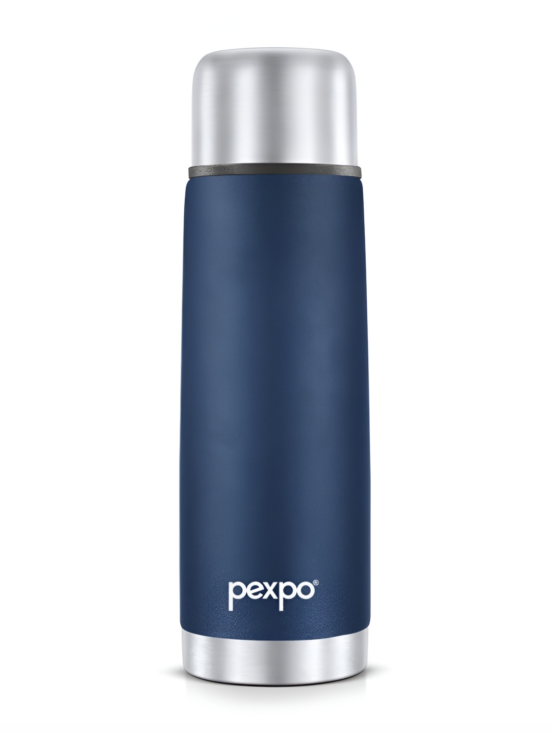 

Pexpo Flexo Denim Blue Double Wall Thermosteel Hot Flask Insulated Water Bottle 350ml
