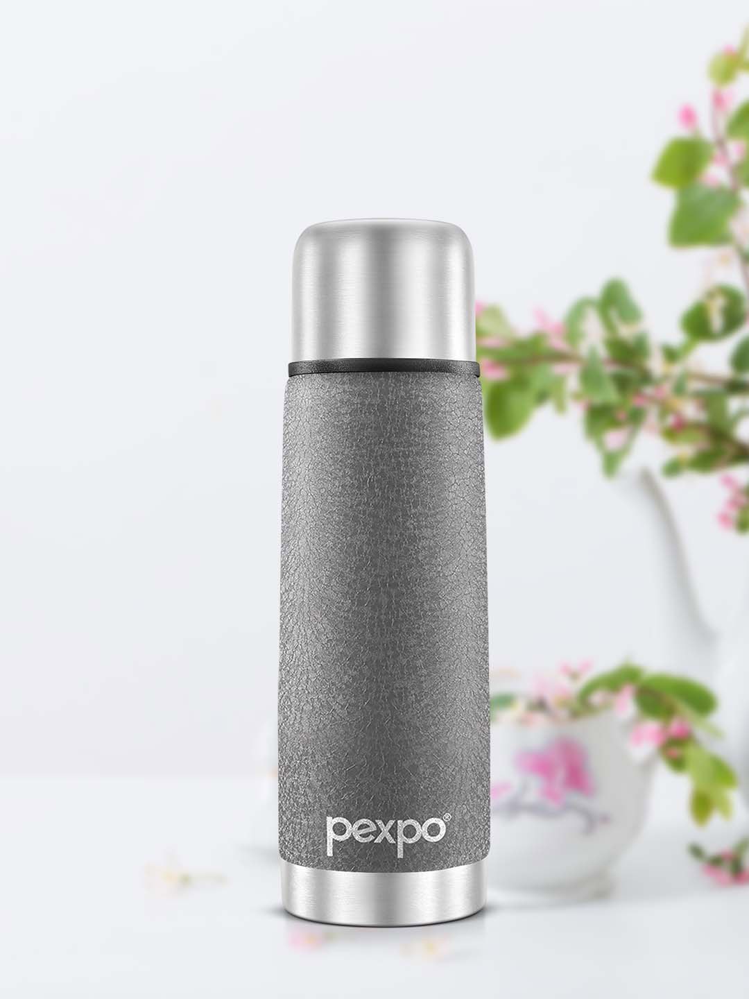 

Pexpo FLEXO Double wall Thermosteel 350ml Hot & Cold Grey Insulated Bottle