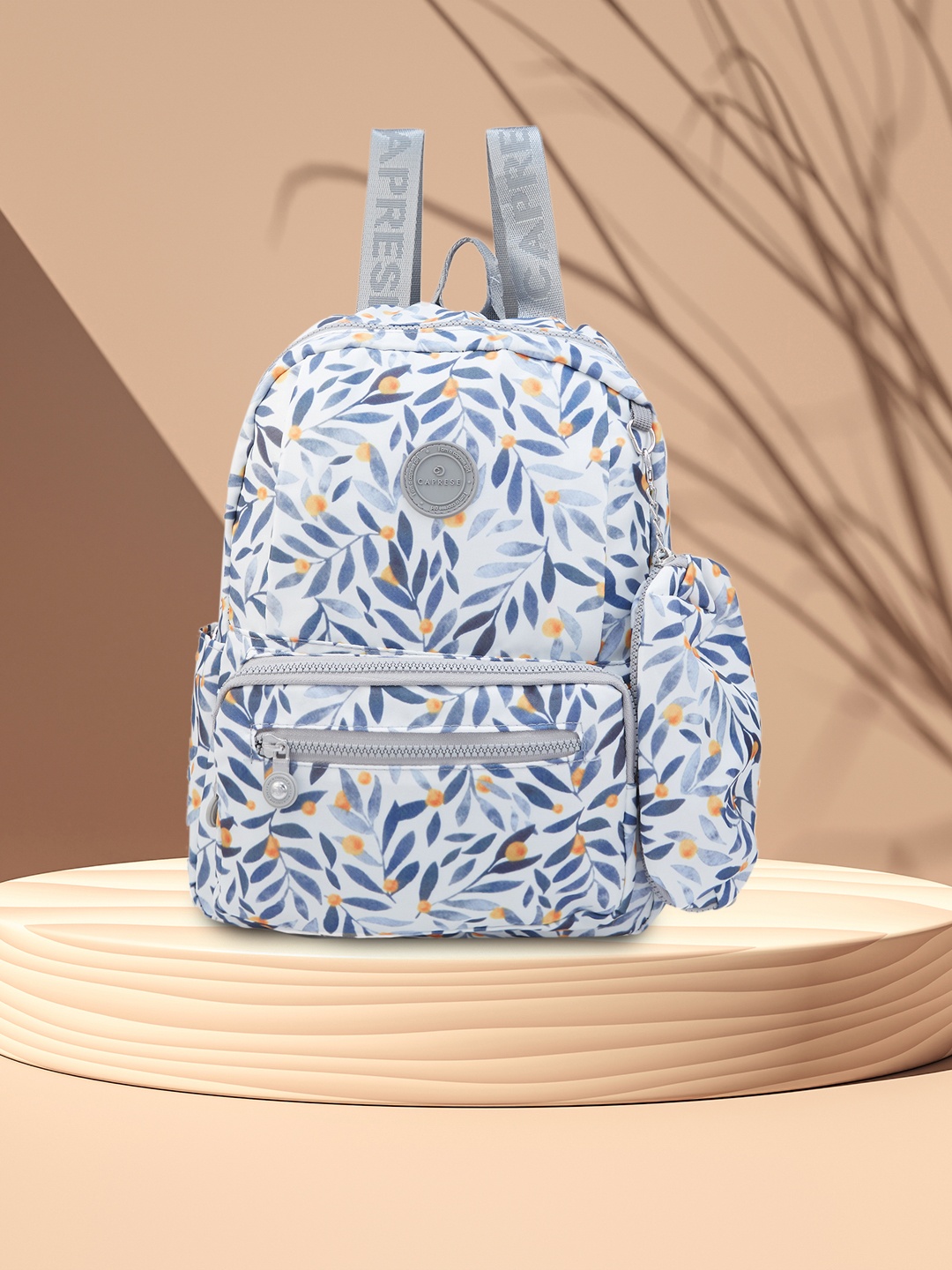 

Caprese Myra Graphic Printed Backpack, White