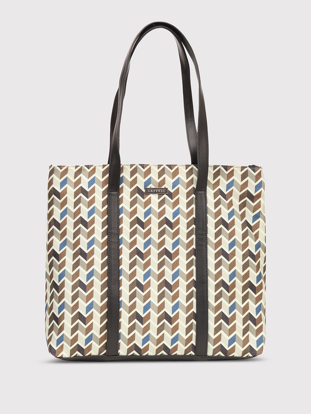 Caprese Geometric Printed Shoulder Bag, Green