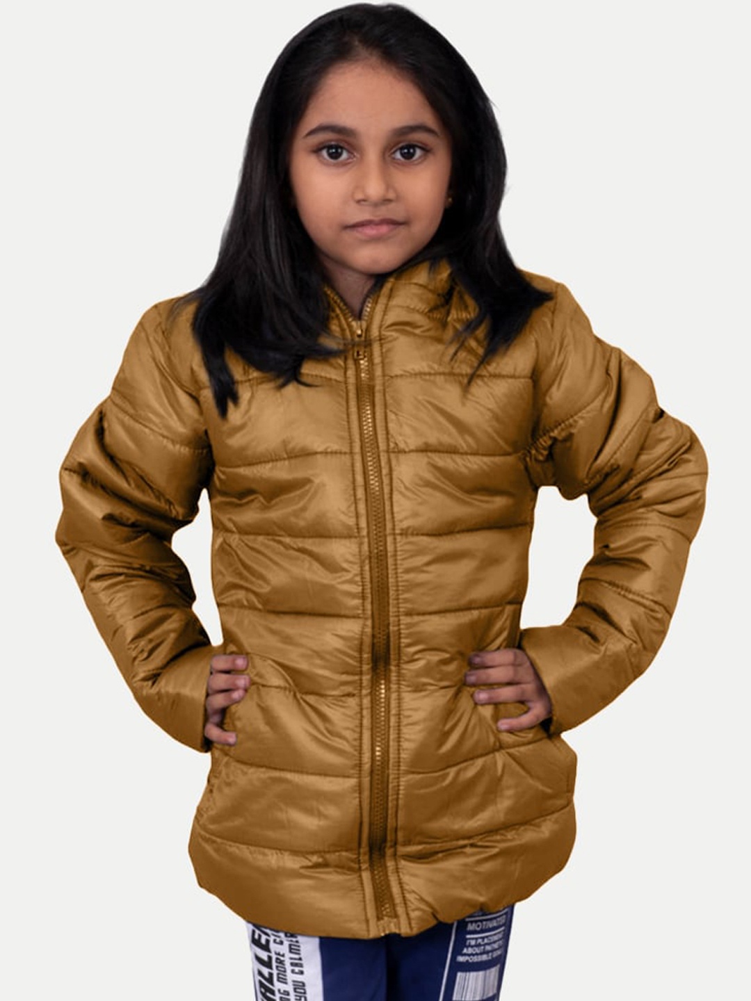 

BAESD Kids Hooded Puffer Jacket, Yellow