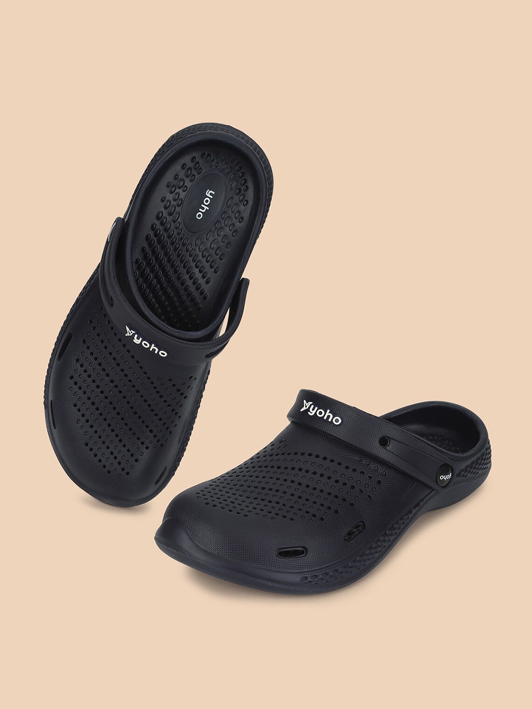 

Yoho Men Classic Clogs, Navy blue