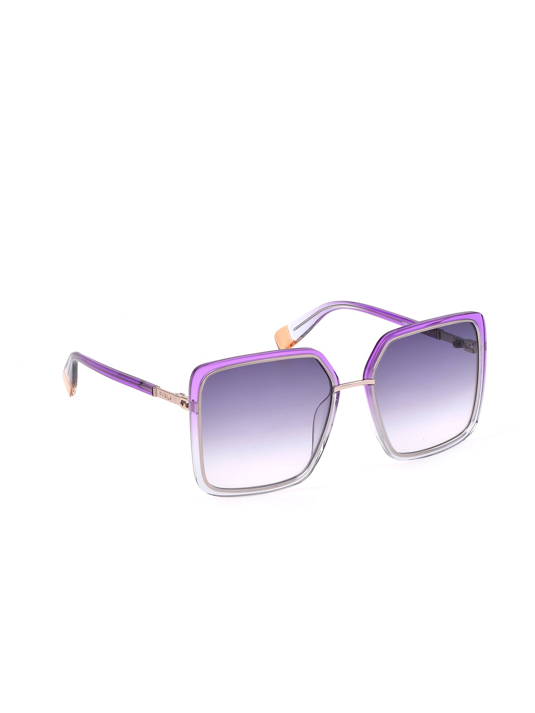 

Furla Women Square Sunglasses with UV Protected Lens SFU62257594SG, Purple