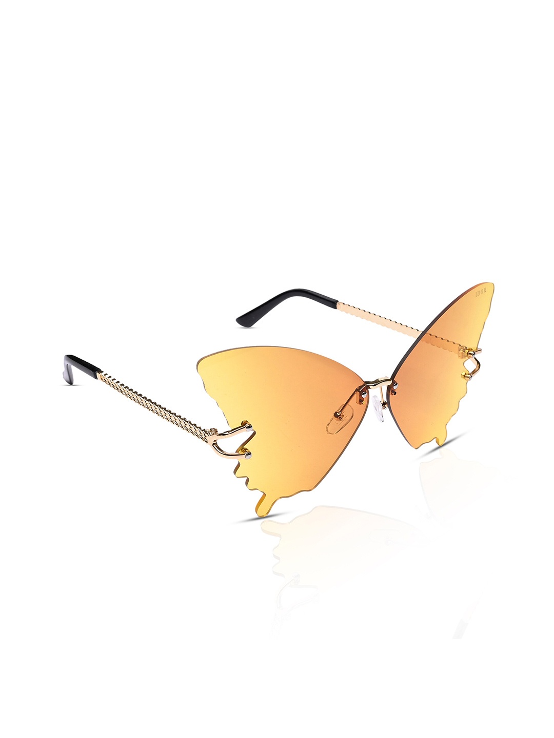 

IDOR Women Butterfly Sunglasses with UV Protected Lens BUTTERFLY, Yellow