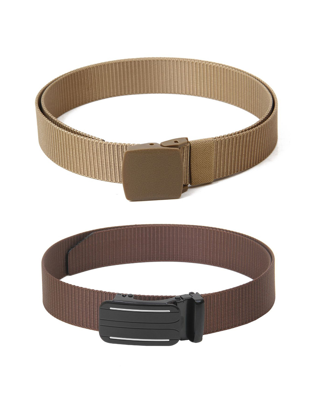 

Calvadoss Boys Set of 2 Textured Belt, Beige