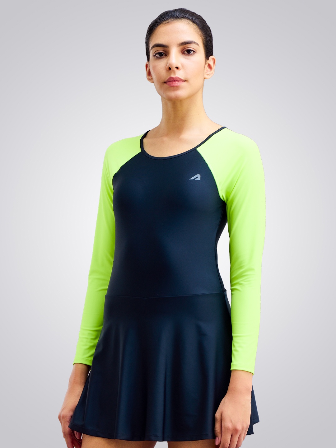 

BOLDFIT Colorblocked Swimdress, Blue