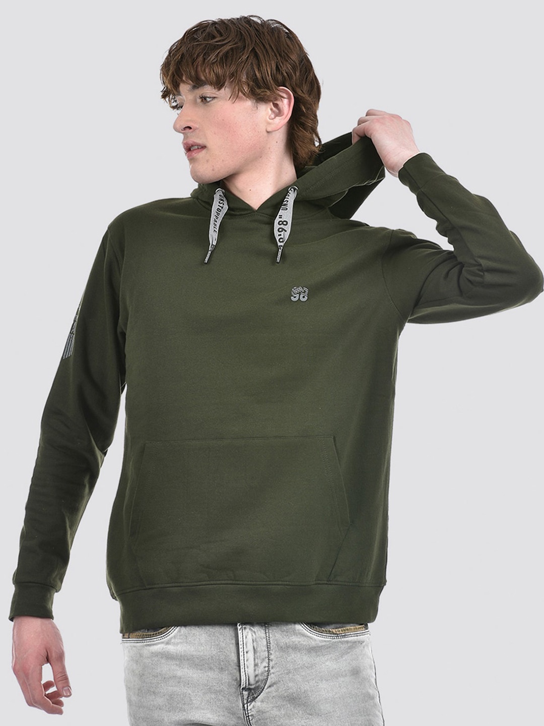 

Lawman pg3 Hooded Long Sleeves Pullover Sweatshirt, Olive