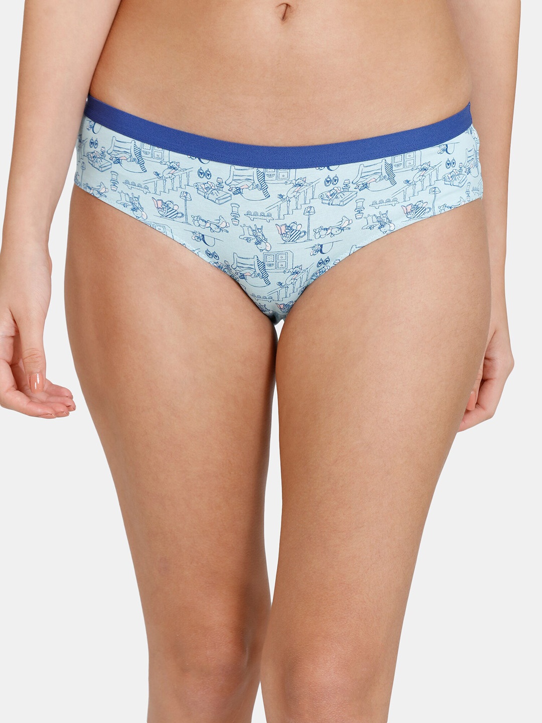 

Zivame Printed Bikini Briefs, Blue