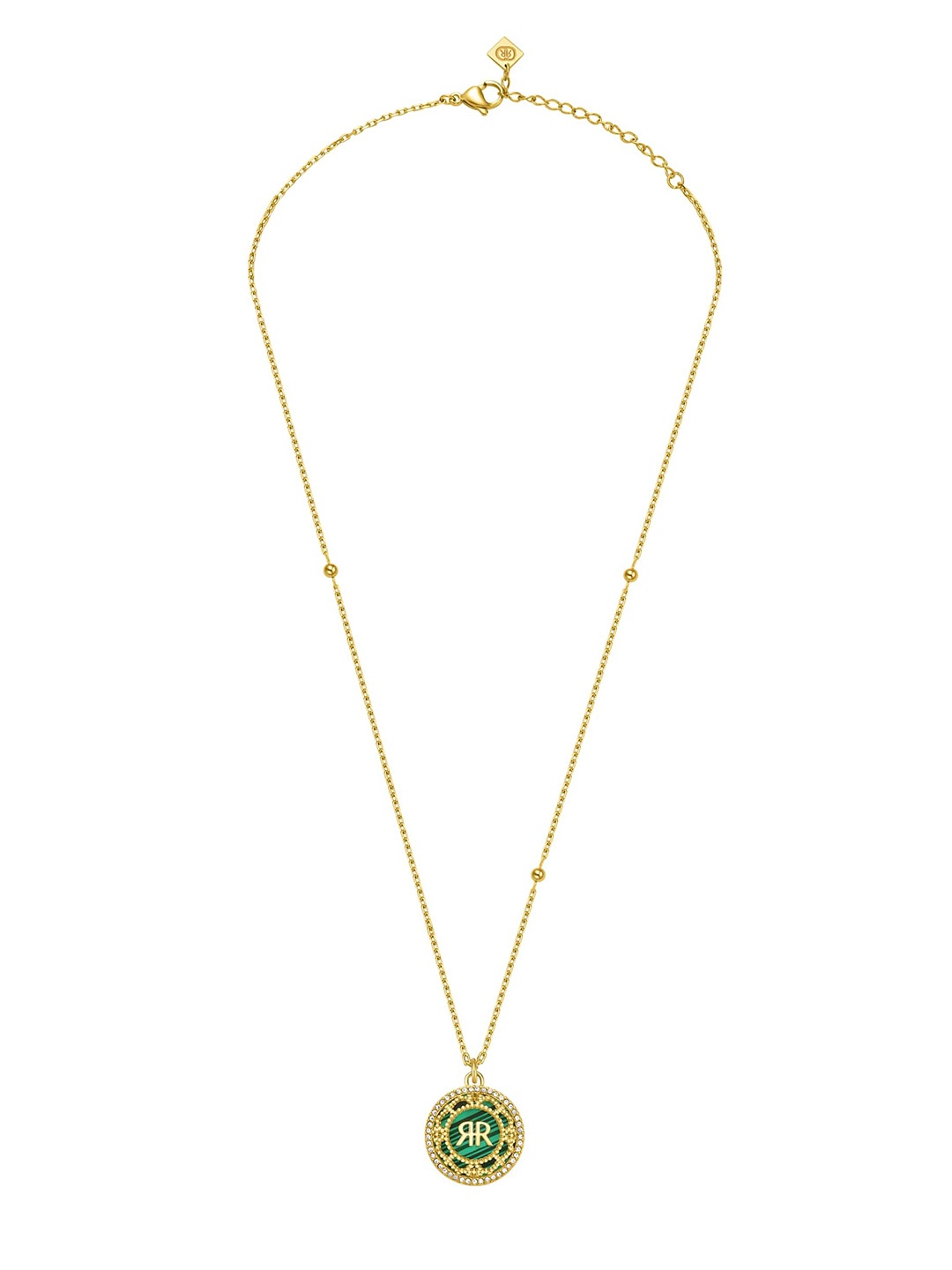

Cerruti 1881 Stainless Steel Stone Studded Minimal Chain, Gold