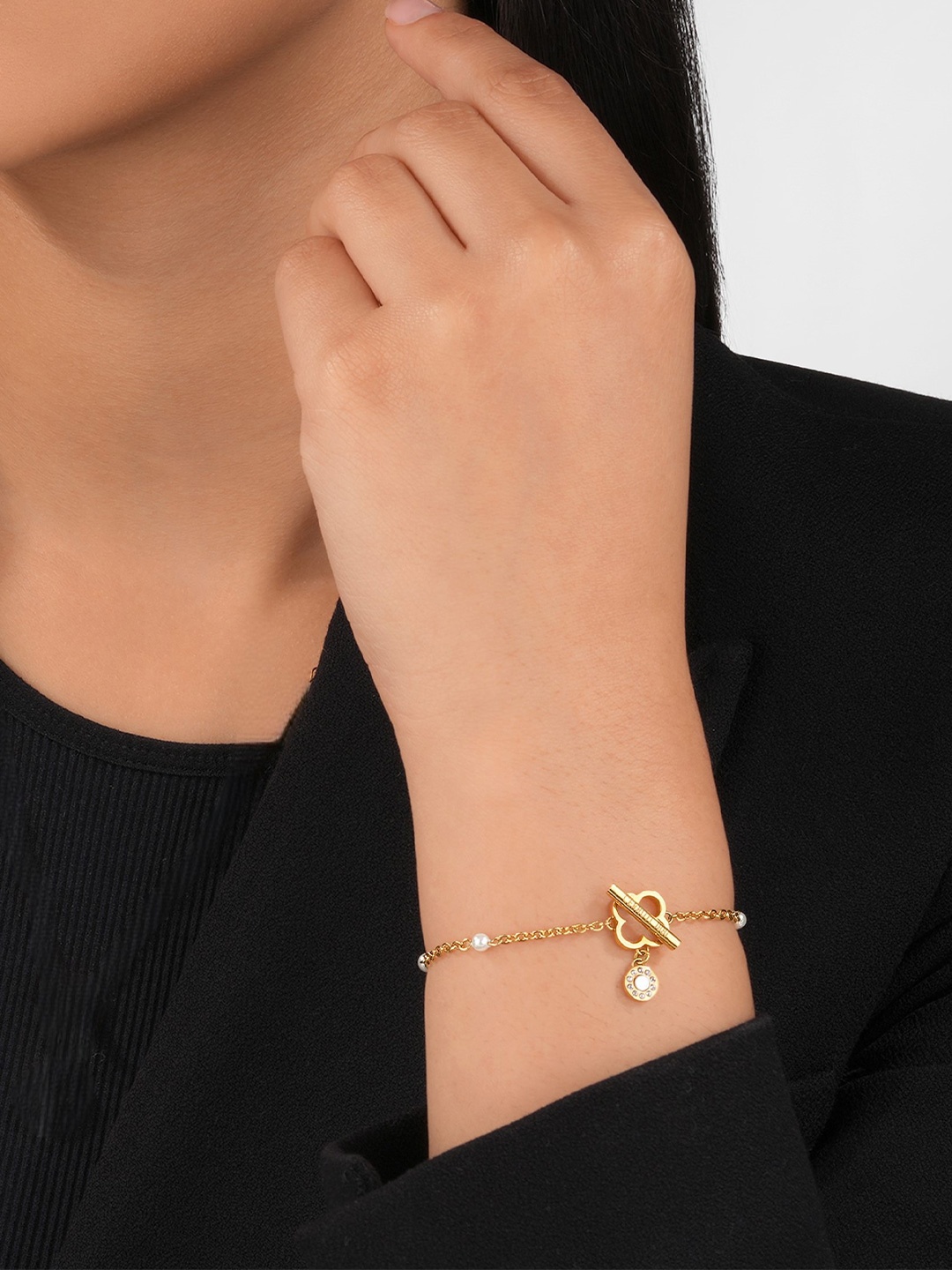 

Cerruti 1881 Women Charm Bracelet, Gold