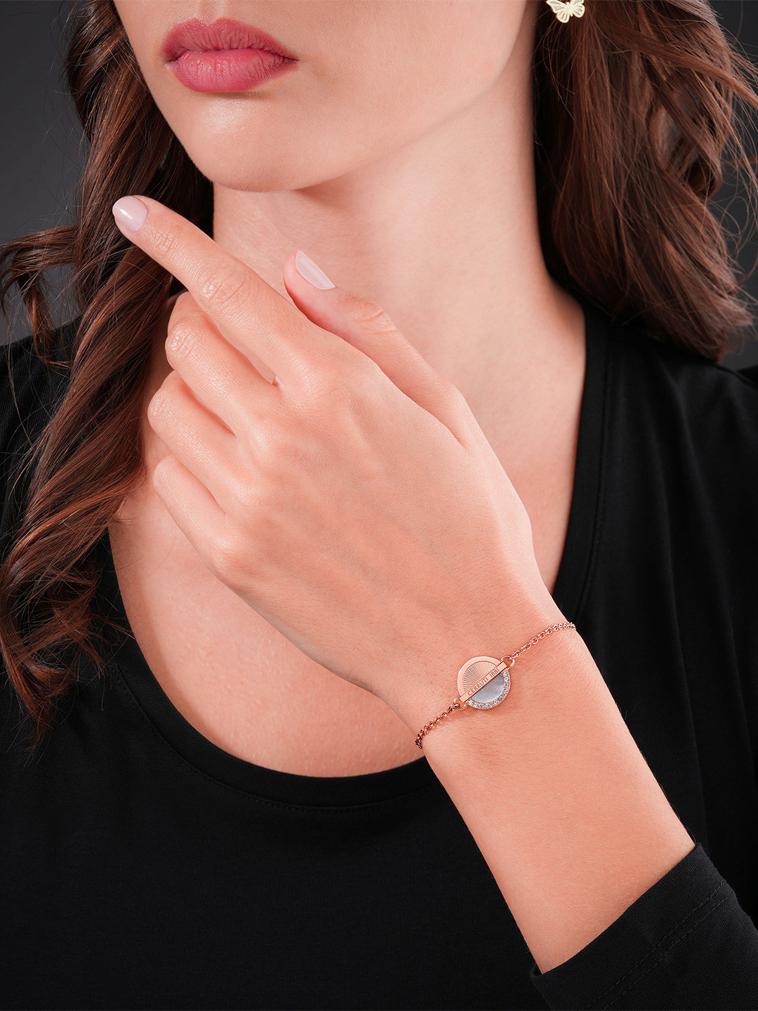 

Cerruti 1881 Women Wraparound Bracelet, Rose gold