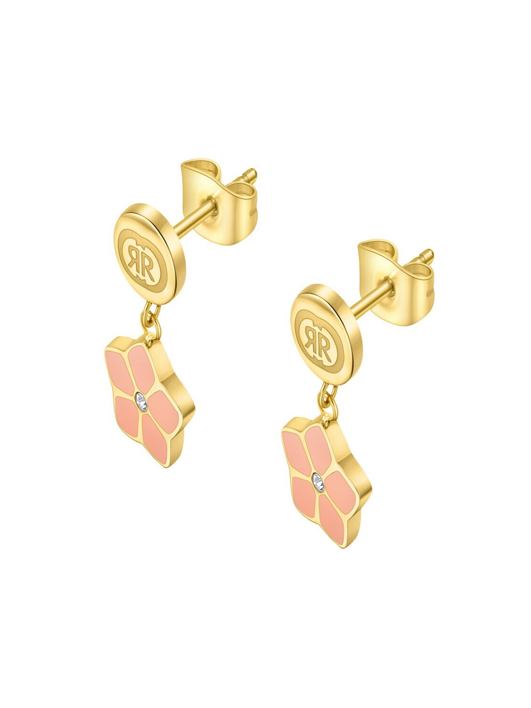 

Cerruti 1881 Gold-Plated Floral Drop Earrings