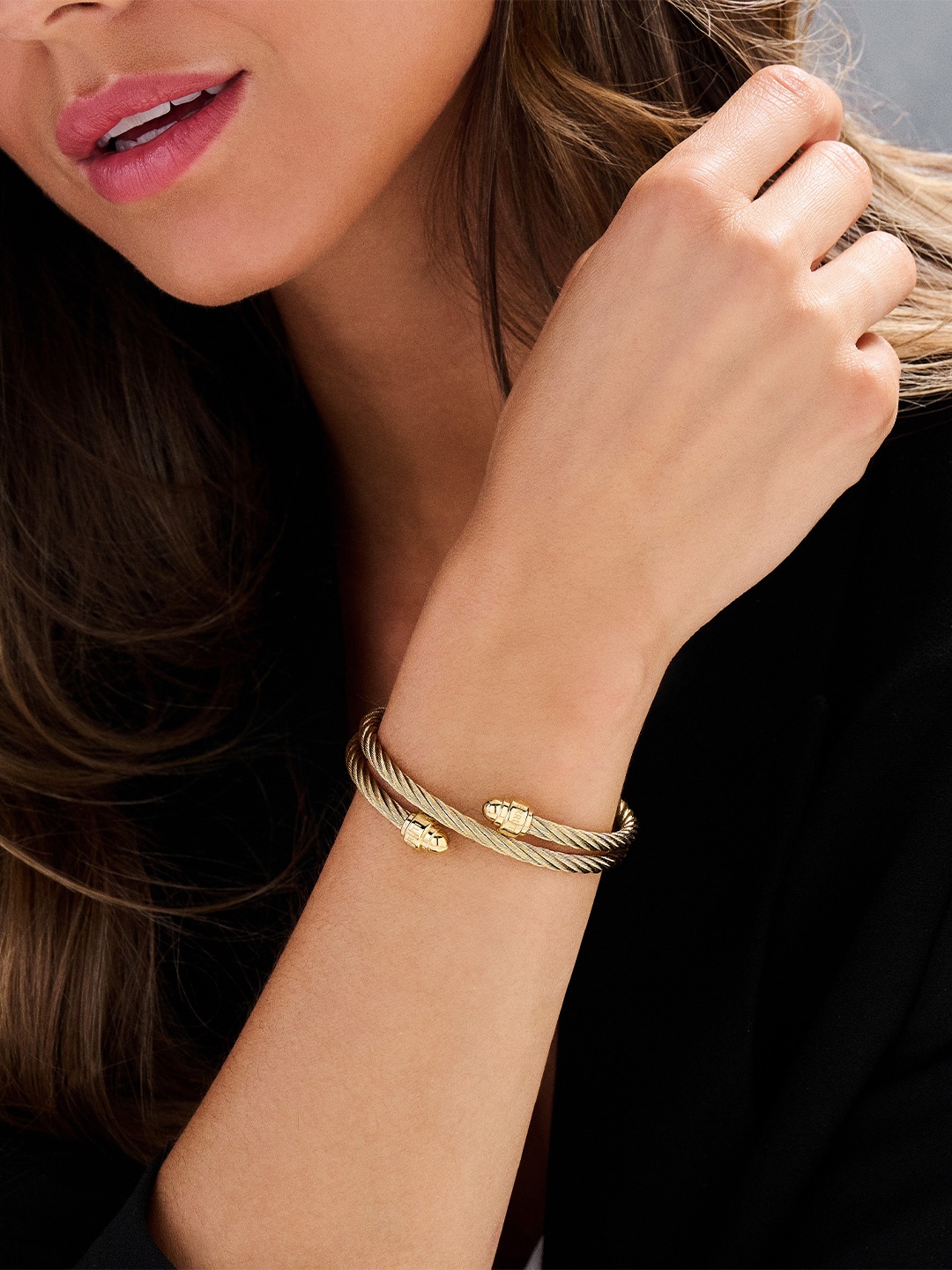 

Cerruti 1881 Women Stainless Steel Cuff Bracelet, Gold