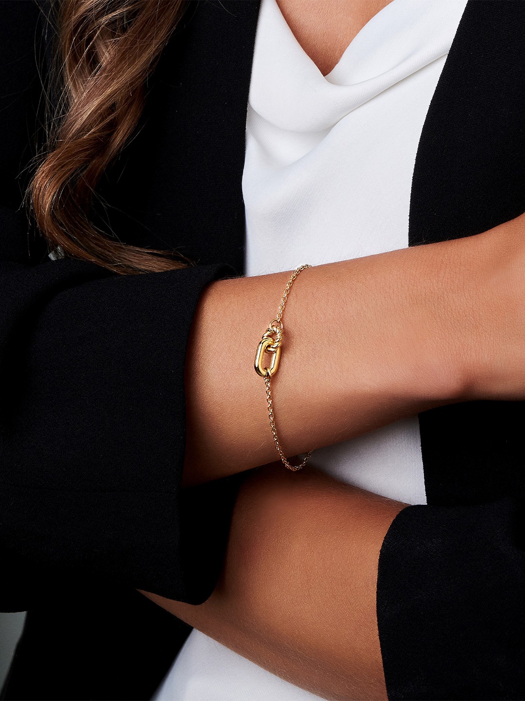 

Cerruti 1881 Gold-Plated Stainless Steel Wraparound Bracelet