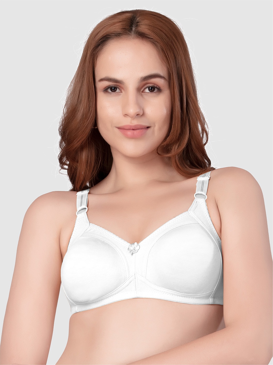 

Daisy Dee Full Coverage All Day Comfort Cotton Super Support T-shirt Bra, White