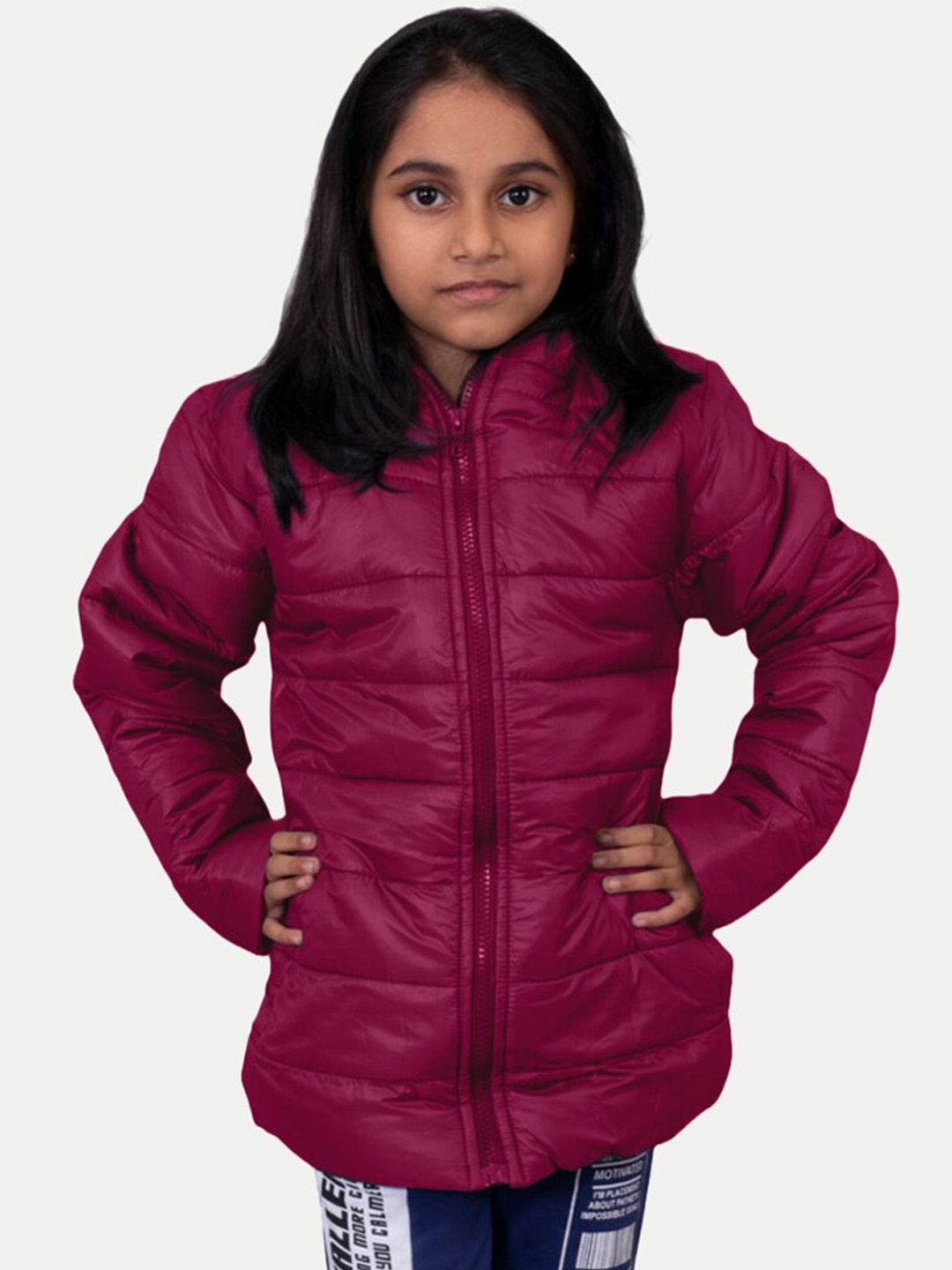 

BAESD Kids Hooded Puffer Jacket, Maroon