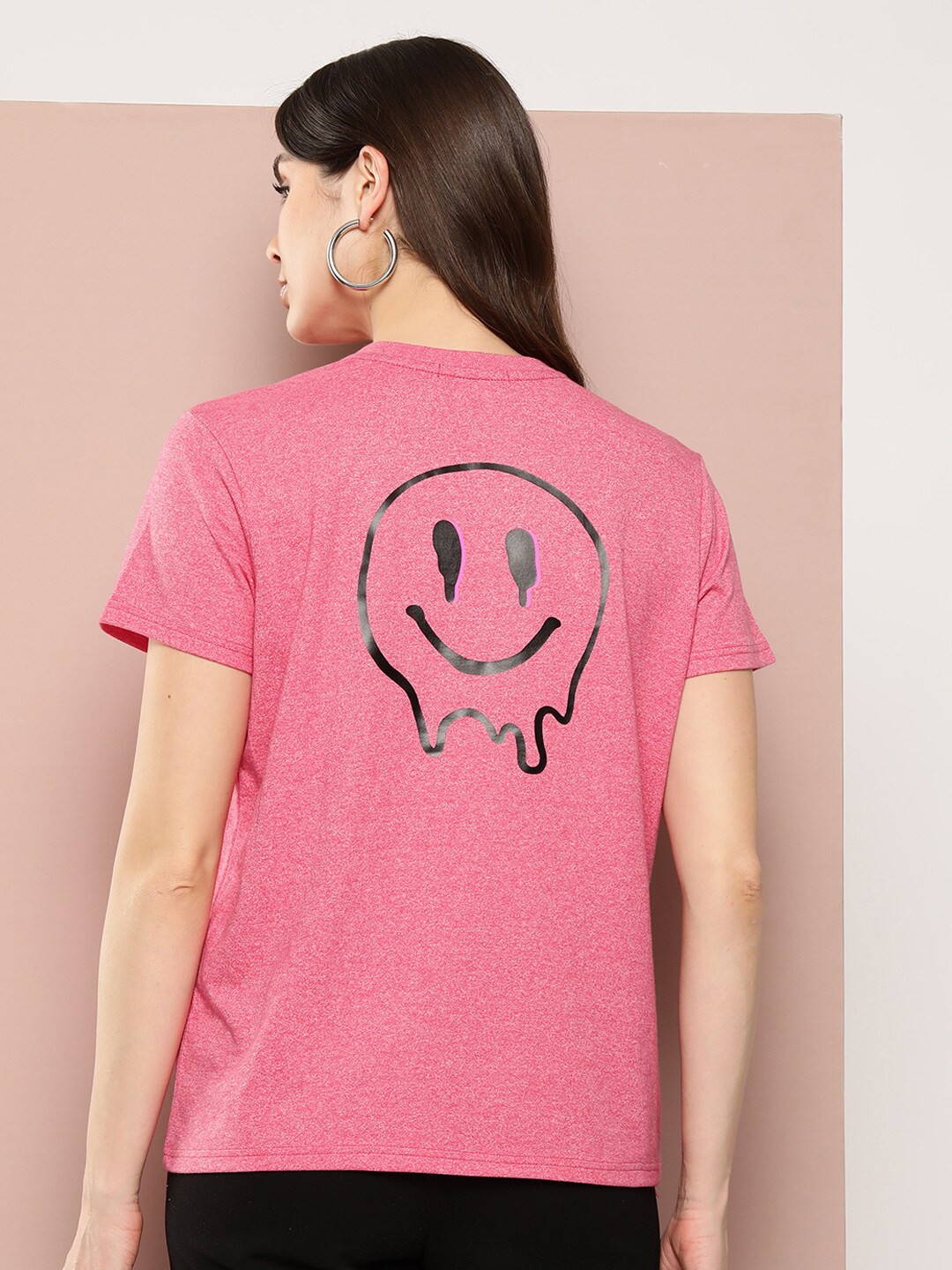 

FEMEA Women Applique T-shirt, Red