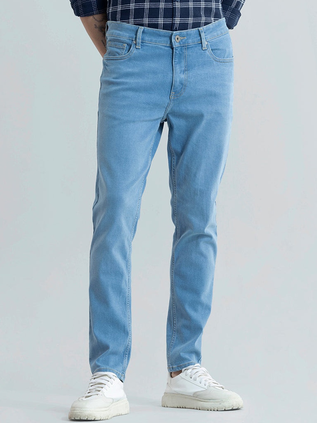 

Snitch Men Smart Blue Slim Fit Stretchable Jeans