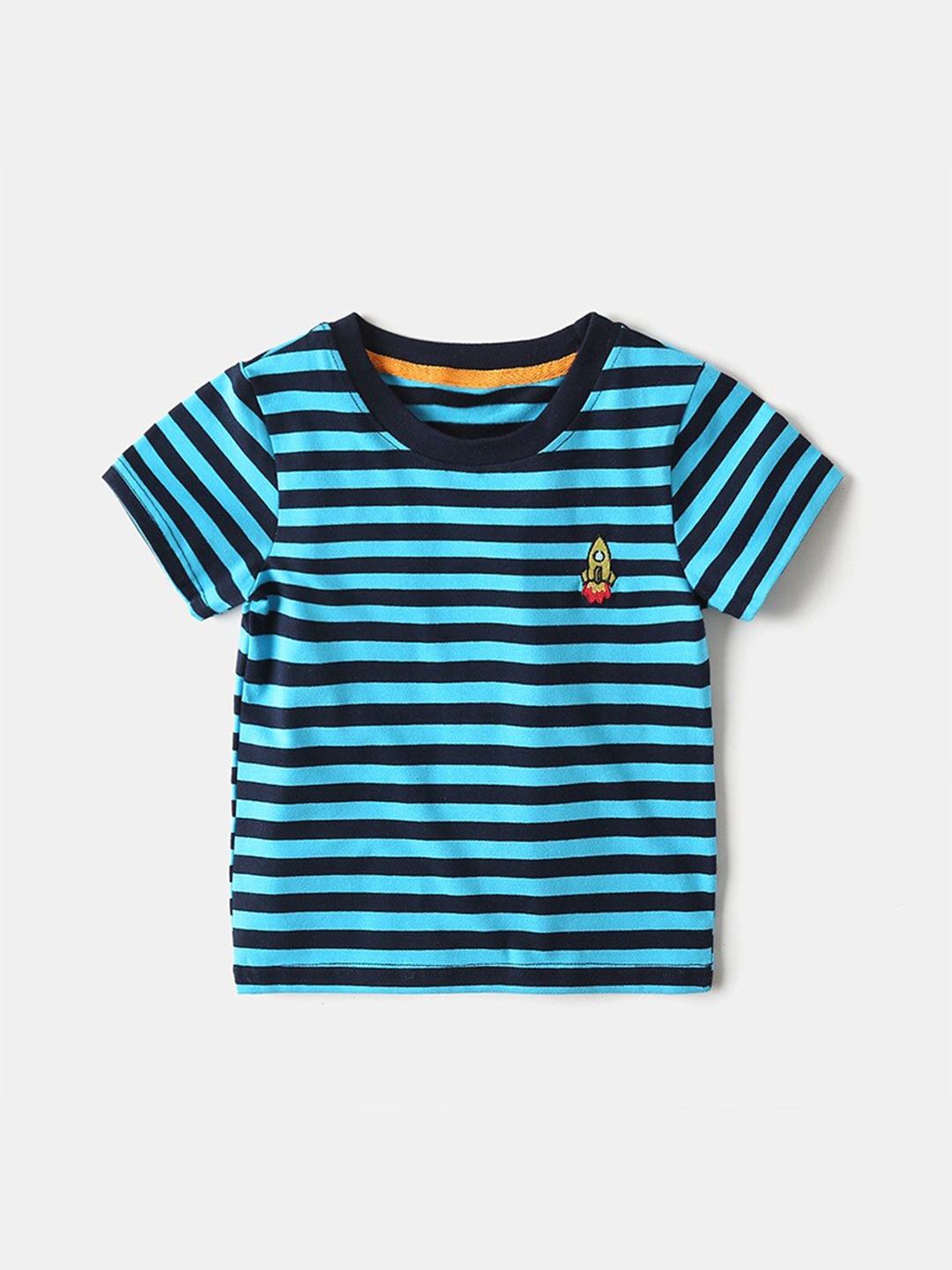 

StyleCast Kids Striped Regular Fit Round Neck T-shirt, Blue