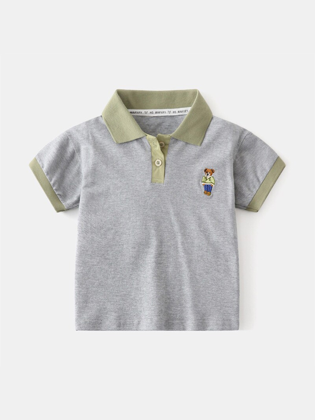 

StyleCast Boys Polo Collar T-shirt, Grey