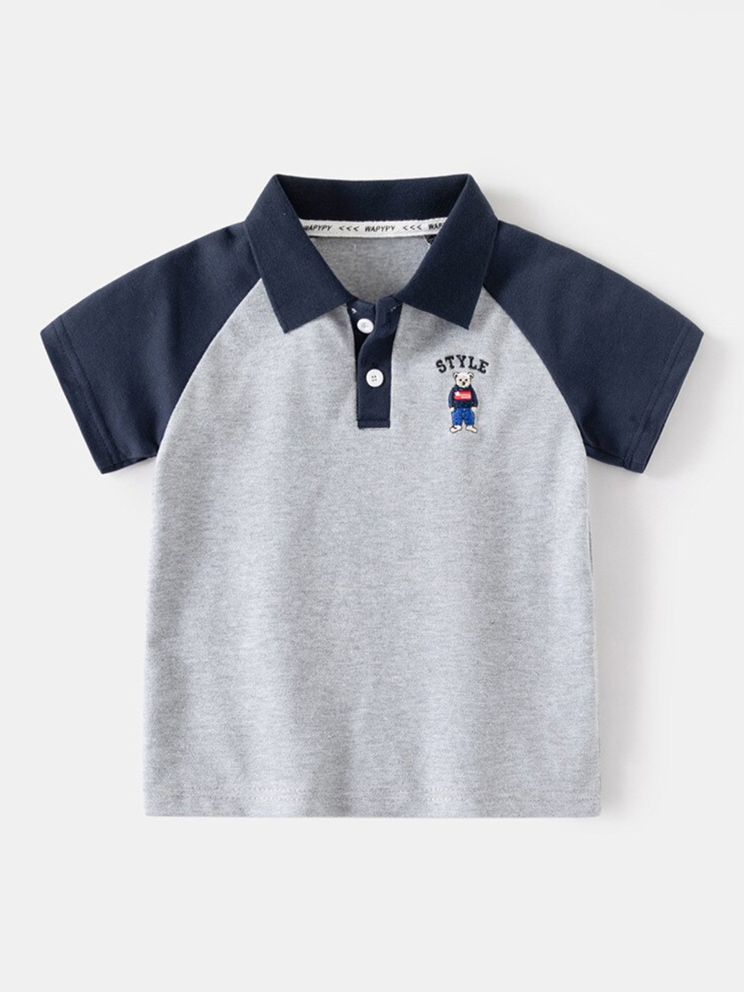 

StyleCast Boys Polo Collar T-shirt, Grey