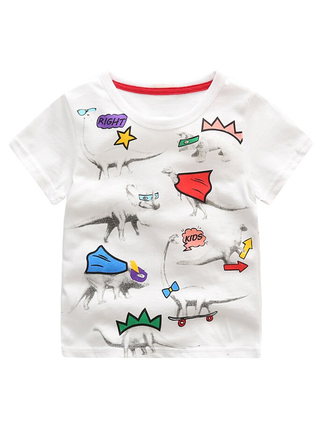 

StyleCast Boys Printed Round Neck T-shirt, White