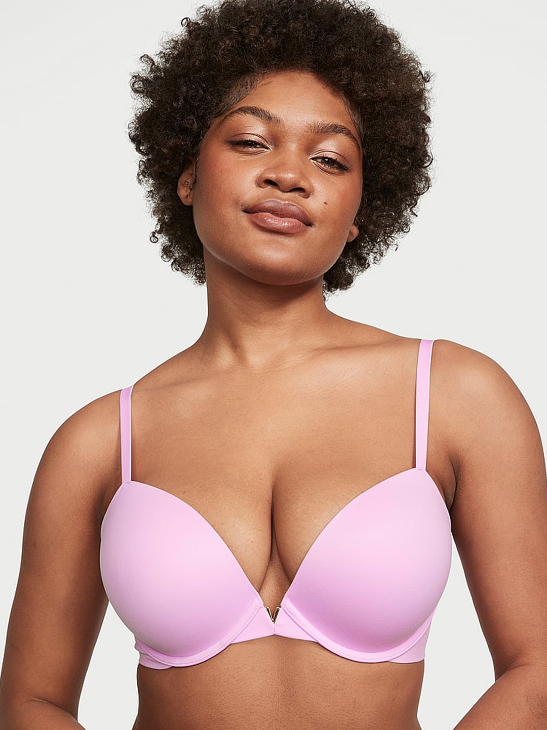 

Victoria's Secret Love Cloud Underwired Lightly Padded All Day Comfort Push-Up Bra, Pink