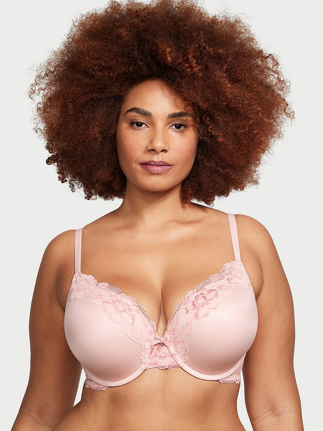 

Victoria's Secret Body by Victoria Floral Lace Full Coverage Everyday Bra-All Day Comfort, Pink
