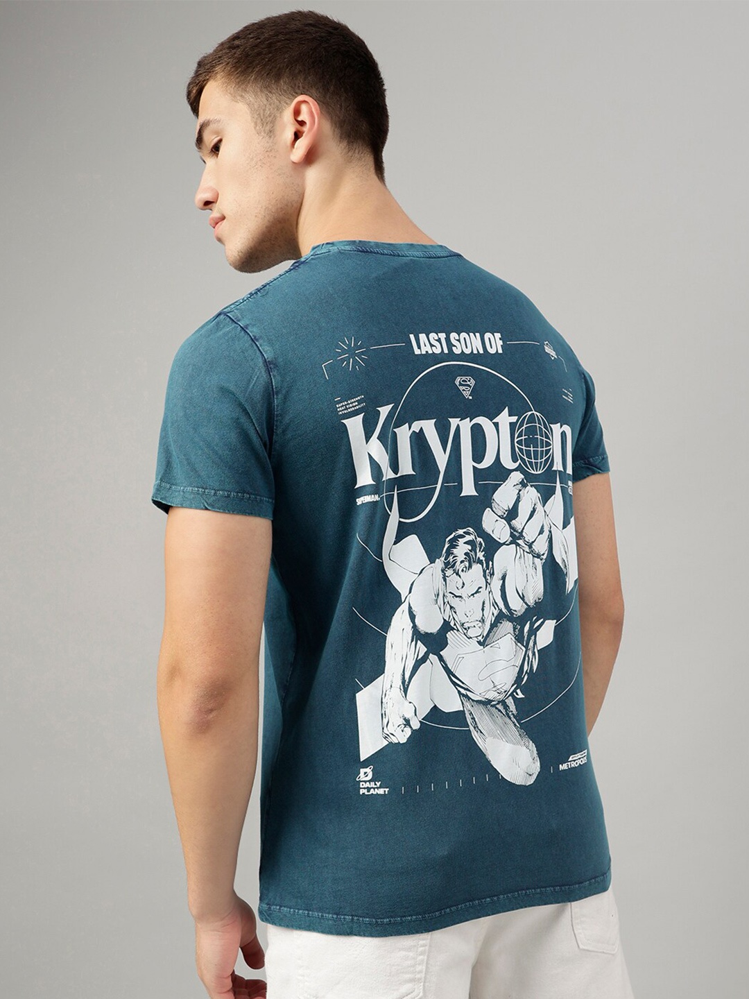 

Free Authority Men Superman Printed Cotton T-Shirt, Blue