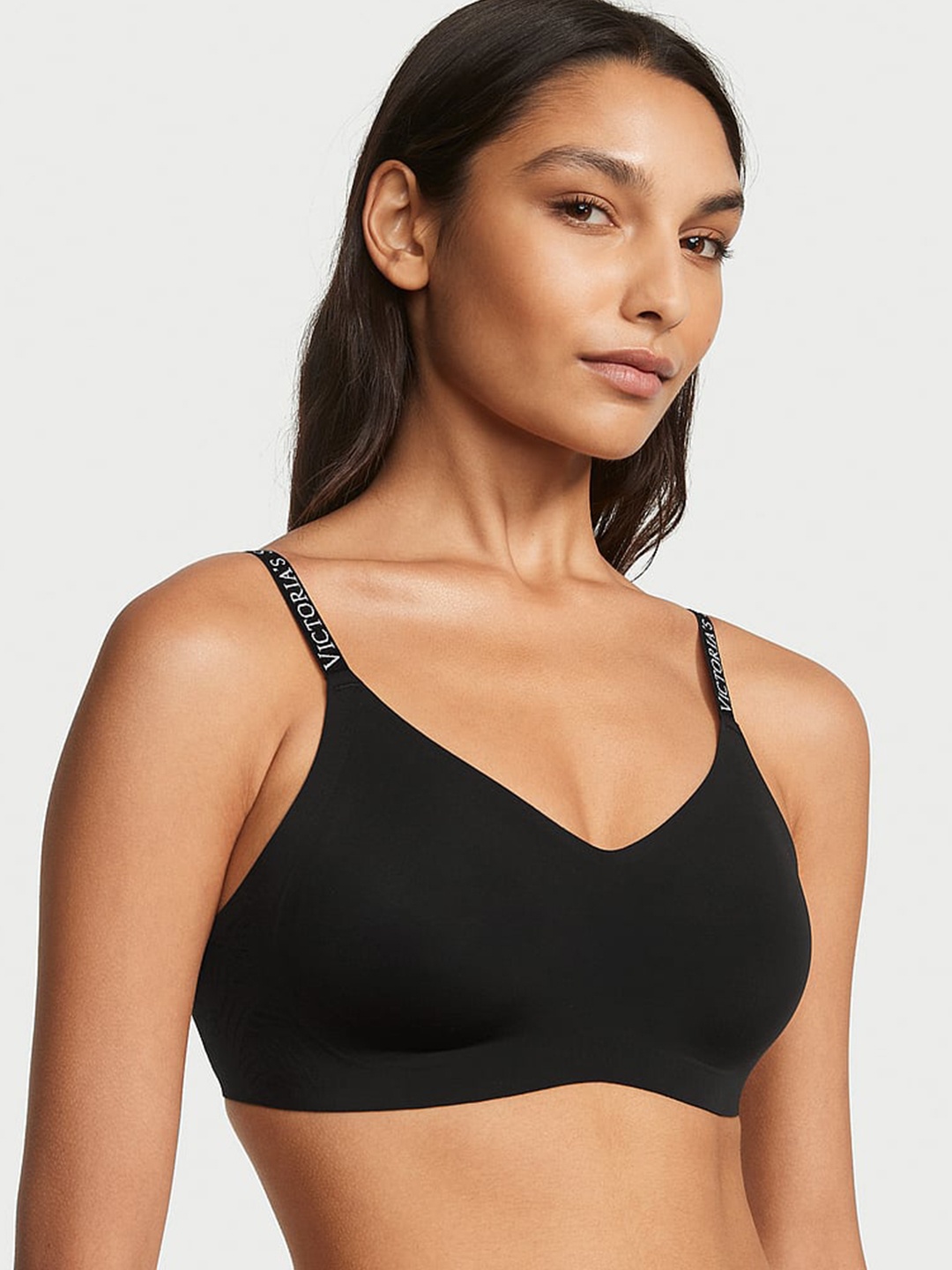 

Victoria's Secret The T-shirt Lightly Lined Lounge Bra With All Day Comfort, Black