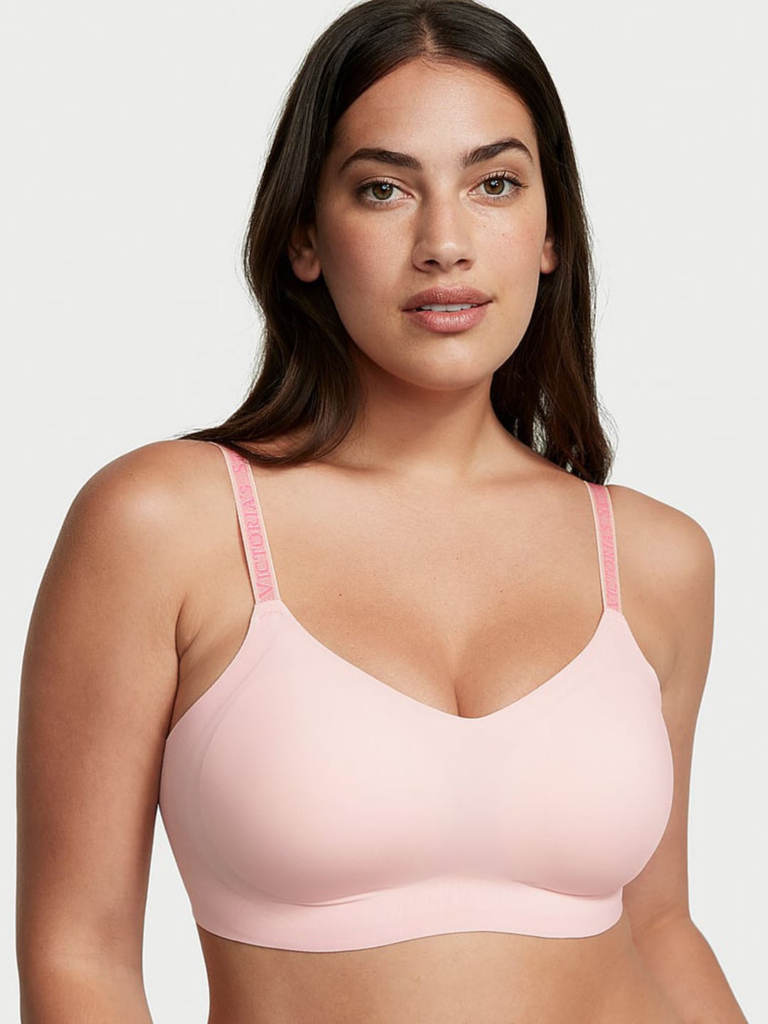 

Victoria's Secret The T-shirt Wireless Lightly Lined Lounge Bra With All Day Comfort, Pink