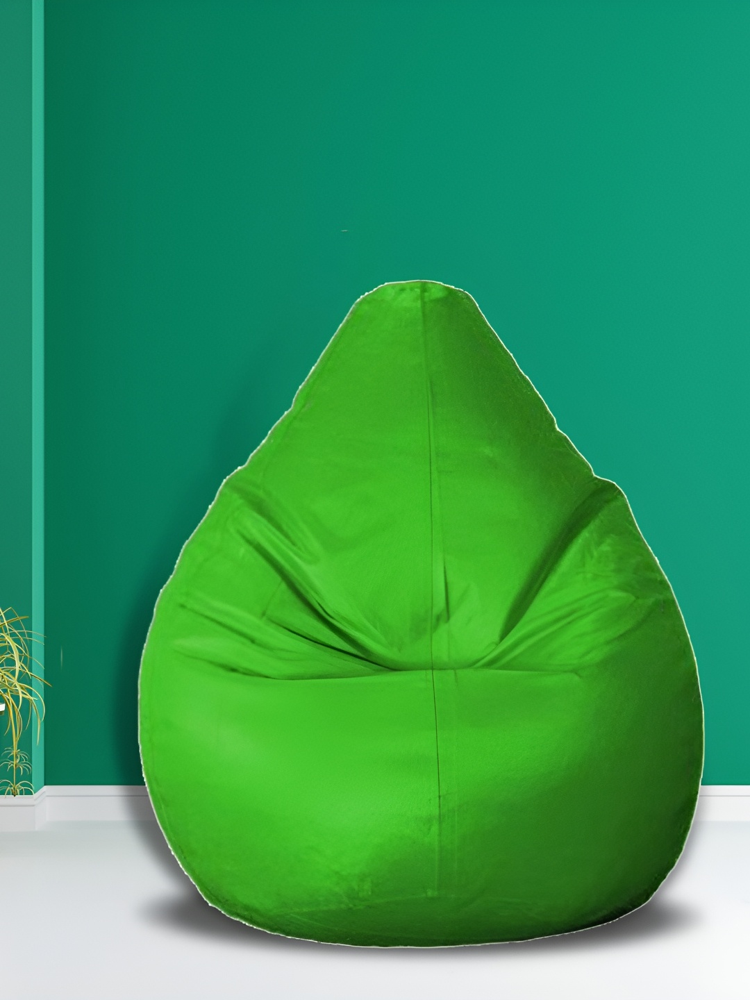 

SHIRA 24 Green Leatherette Tear Drop Bean Bag Cover