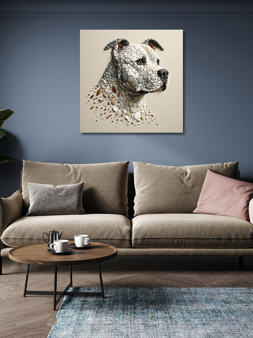 

OLIVE TREE White & Beige Canvas Birds and Animals Paintings Wall Art