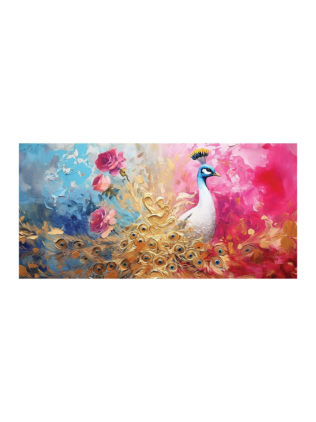 

OLIVE TREE Blue & Pink Birds & Animals Canvas Wall Art