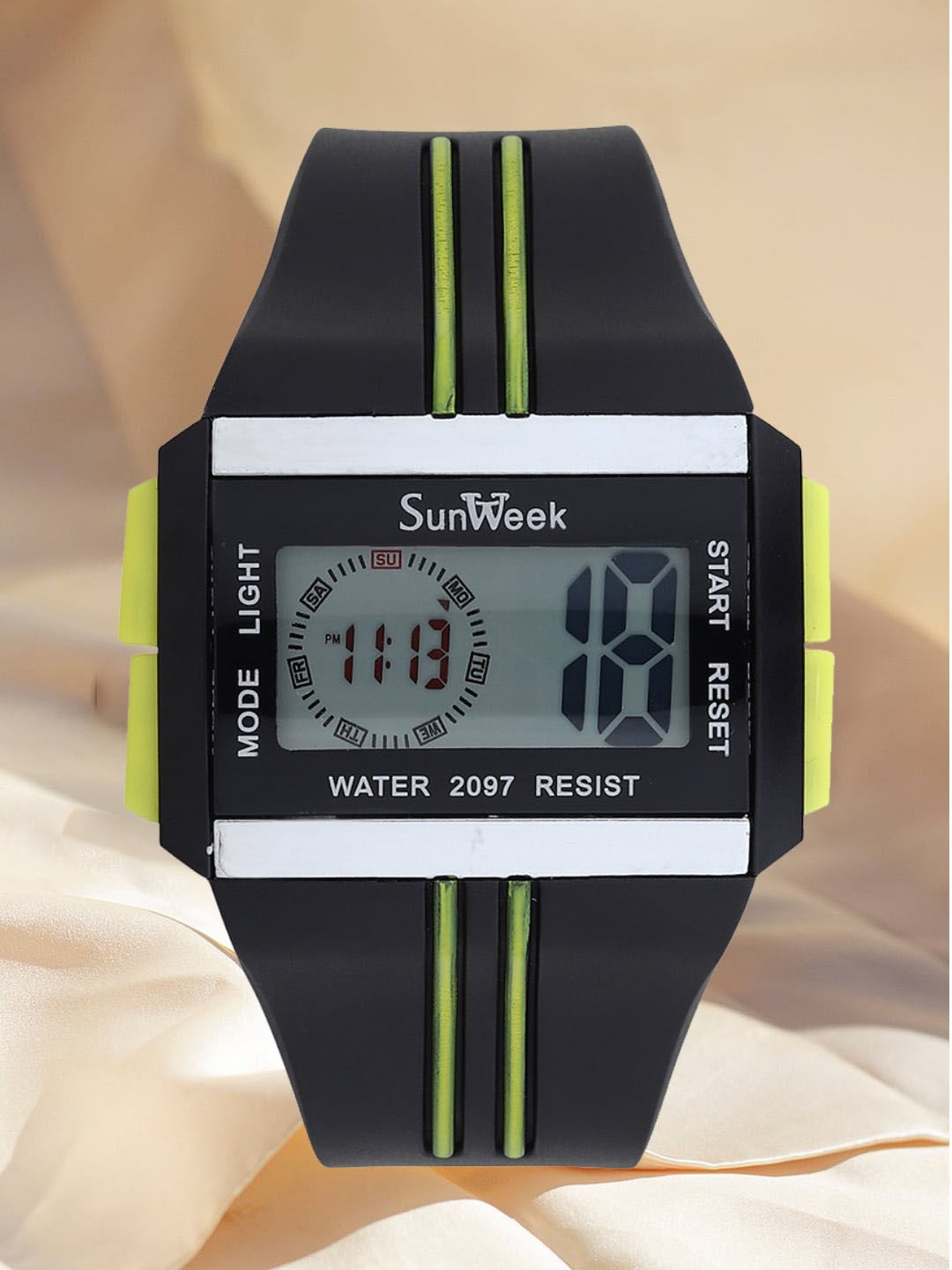 

Fantasy World Kids Bracelet Style Straps Digital Multi Function Watch FW24-Sport-003-YL, Yellow